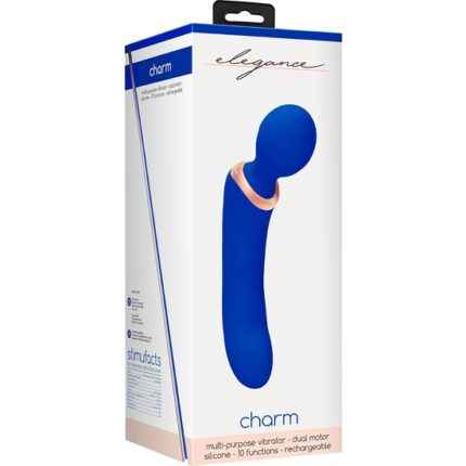 CHARM VIBRADOR MULTIPOSICIÓN - AZUL - 002