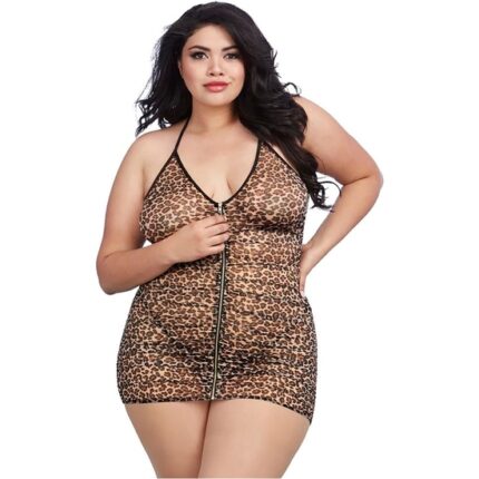 CHEMISE AND G-STRING  DMD - LEOPARDO - 001