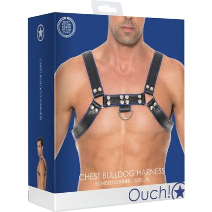 CHEST BULLDOG HARNESS - AZUL - 002