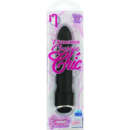 CLASSIC CHIC VIBRADOR 7 FUNCIONES NEGRO 11 CM - 002