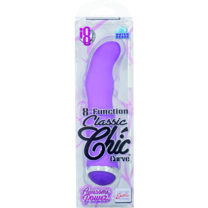 CLASSIC CHIC VIBRADOR CURVA 8 FUNCIONES MORADO - 002