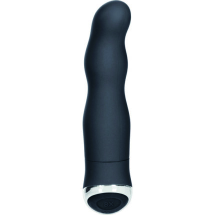 CLASSIC CHIC VIBRADOR CURVA 8 FUNCIONES NEGRO - 001