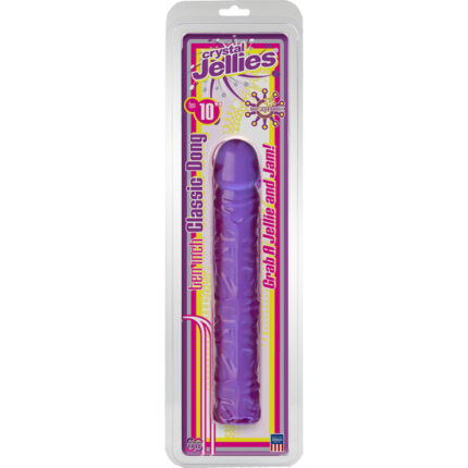 CLASSIC JELLY DILDO 25 CM MORADO - 002