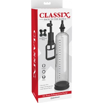 CLASSIX BOMBA DESARROLLADORA DE PENE XL - TRANSPARENTE - 002