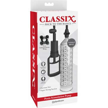 CLASSIX BOMBA ESTIMULADORA DE PENE - TRANSPARENTE - 002