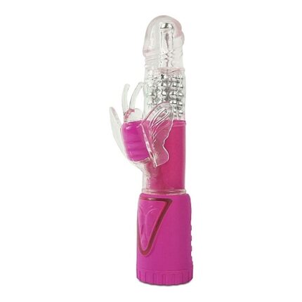CLIMAX CONEJITO VIBRADOR GIRATORIO ROSA - 001