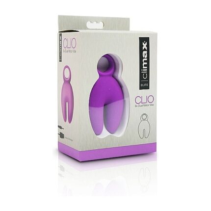 CLIMAX ELITE - CLIO VIBRADOR DUAL-MOTOR 9 VELOCIDADES - MORADO - 002