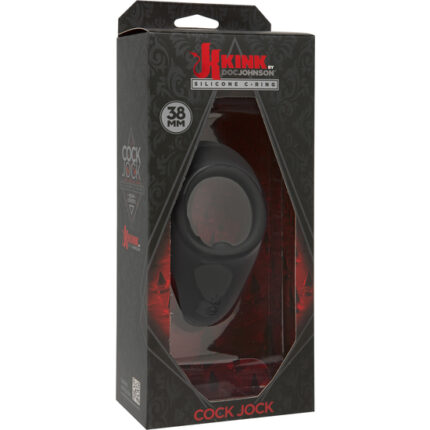 COCK JOCK ANILLO VIBRADOR DE SILICONA NEGRO - 002