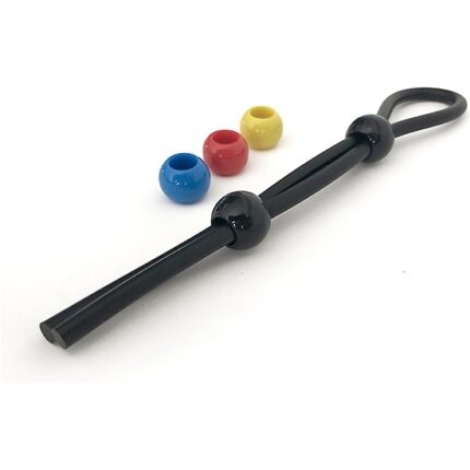 COCK LEASH - DOBLE - NEGRO - 001