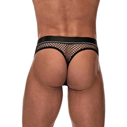 COCK RING  TANGA CON ANILLO - NEGRO - 002