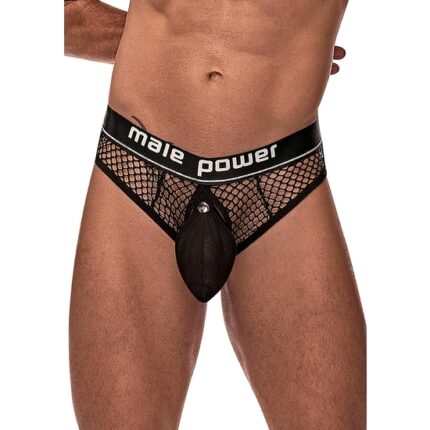 COCK RING  TANGA CON ANILLO - NEGRO - 001