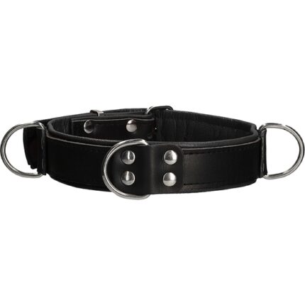 COLLAR  BONDAGE DELUXE - NEGRO - 002