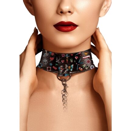 COLLAR ESTILO TATTOO - NEGRO - 001