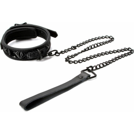 COLLAR Y CORREA - SINFUL 1 INCH - NEGRO - 001