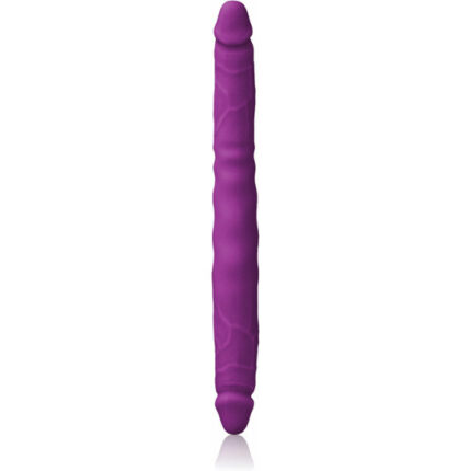 COLOURS DOUBLE PLEASURES PENE DOBLE DE SILICONA - MORADO - 001