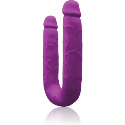 COLOURS DP PLEASURES PENE DOBLE DE SILICONA - MORADO - 001