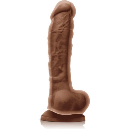 COLOURS DUAL DENSITY PENE SILICONA 24CM - CARAMELO - 001