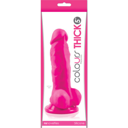 COLOURS PLEASURE DILDO 5 INCH COLOR ROSA - 002