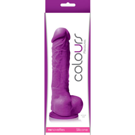 COLOURS PLEASURE DILDO 5 INCH MORADO - 002