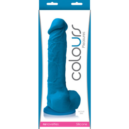 COLOURS PLEASURE DILDO 8 INCH AZUL - 002