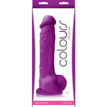 COLOURS PLEASURE DILDO 8 INCH MORADO - 002