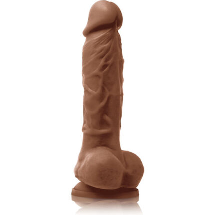 COLOURS PLEASURES PENE REALÍSTICO 18CM - CARAMELO - 001