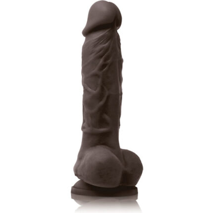 COLOURS PLEASURES PENE REALÍSTICO 18CM - MARRÓN - 001
