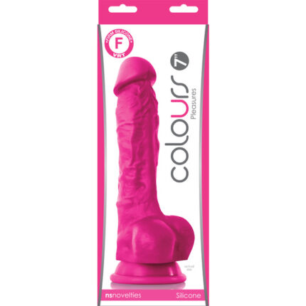 COLOURS PLEASURES PENE REALÍSTICO 18CM - ROSA - 002