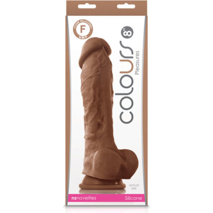 COLOURS PLEASURES PENE REALÍSTICO 23CM - CARAMELO - 002
