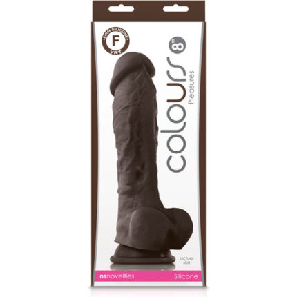 COLOURS PLEASURES PENE REALÍSTICO 23CM - MARRÓN - 002