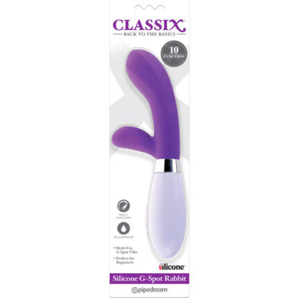 CONEJITO VIBRADOR PUNTO G DE SILICONA - MORADO - 002