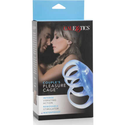 COUPLES PLEASURE FUNDA VIBRADORA AZUL - 002