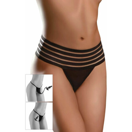 CROTCHLESS LOVE GARTER OS - NEGRO - 001
