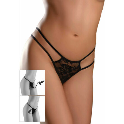 CROTCHLESS PLEASUREPEARL OS - BLACK - 001