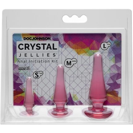 CRYSTAL JELLIES - KIT DE INACIACIÓN ANAL - ROSA - 002