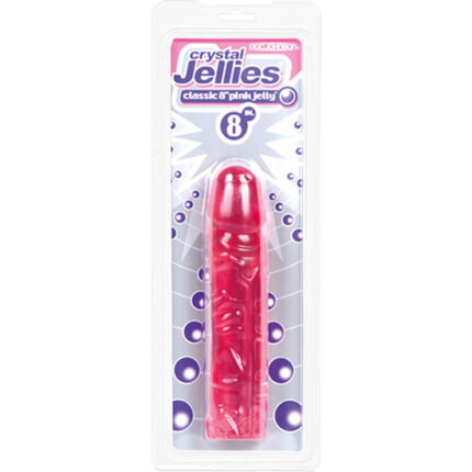 CRYSTAL JELLIES PENE REALISTICO DE GELATINA 20 CM ROSA - 002