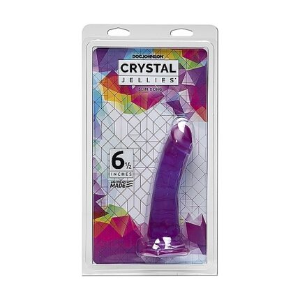 CRYSTAL JELLIES SLIM DONG 16CM - MORADO - 002