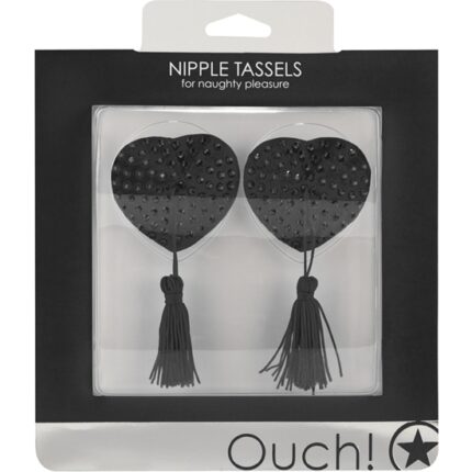 CUBRE PEZONES NEGRO STRASS - 002