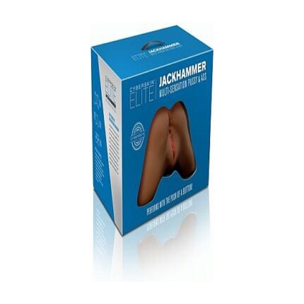 CYBERSKIN ELITE JACKHAMMER MULTI-SENSATION PUSSY & ASS - OSCURO - 002