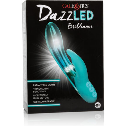 DAZZLED BRILLIANCE VIBRADOR RAMPANTE - TURQUESA - 002