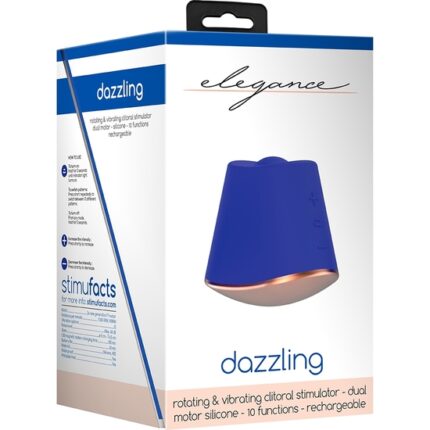 DAZZLING ESTIMULADOR DE CLÍTORIS CON ROTACIÓN - AZUL - 002