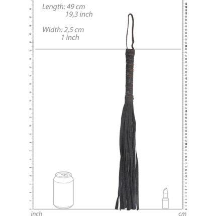 DENIM FLOGGER - AZOTADOR ESTILO DENIM RUGHEND - NEGRO - 002