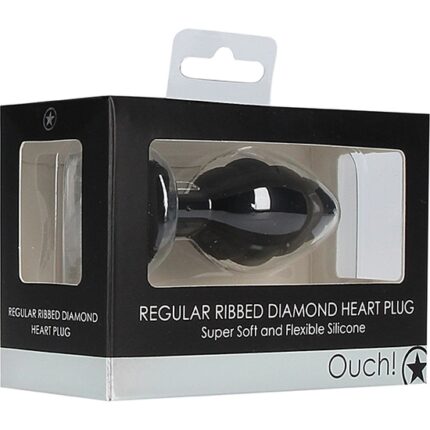 DIAMOND HEART PLUG REGULAR - NEGRO - 002