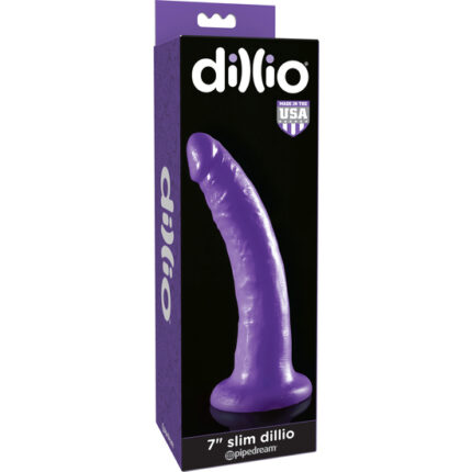 DILDO 19 CM DELGADO MORADO - 002
