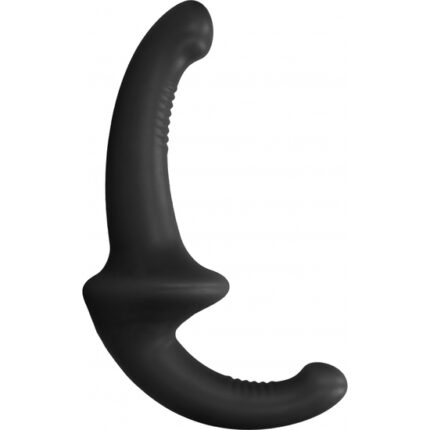 DILDO CON ARNÉS SIN SUJECCIÓN SILICONA - NEGRO - 001