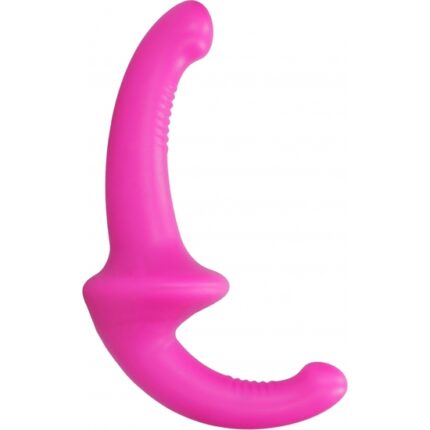 DILDO CON ARNÉS SIN SUJECCIÓN SILICONA - ROSA - 001