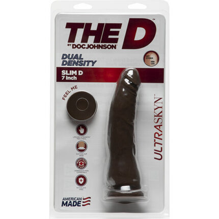 DILDO DELGADO ULTRASKYN 17 CM - NEGRO - 002