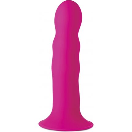 DILDO ONDULADO EXPRIMIBLE - ROSA - 001