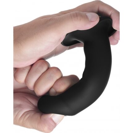 DILDOS FLEXIBLE DE SILICONA - NEGRO - 002