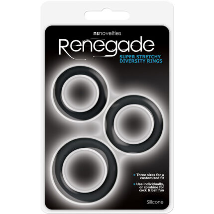 DIVERSITY RINGS ANILLOS NEGRO - 002